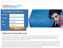 Tablet Screenshot of californiaarrest.com